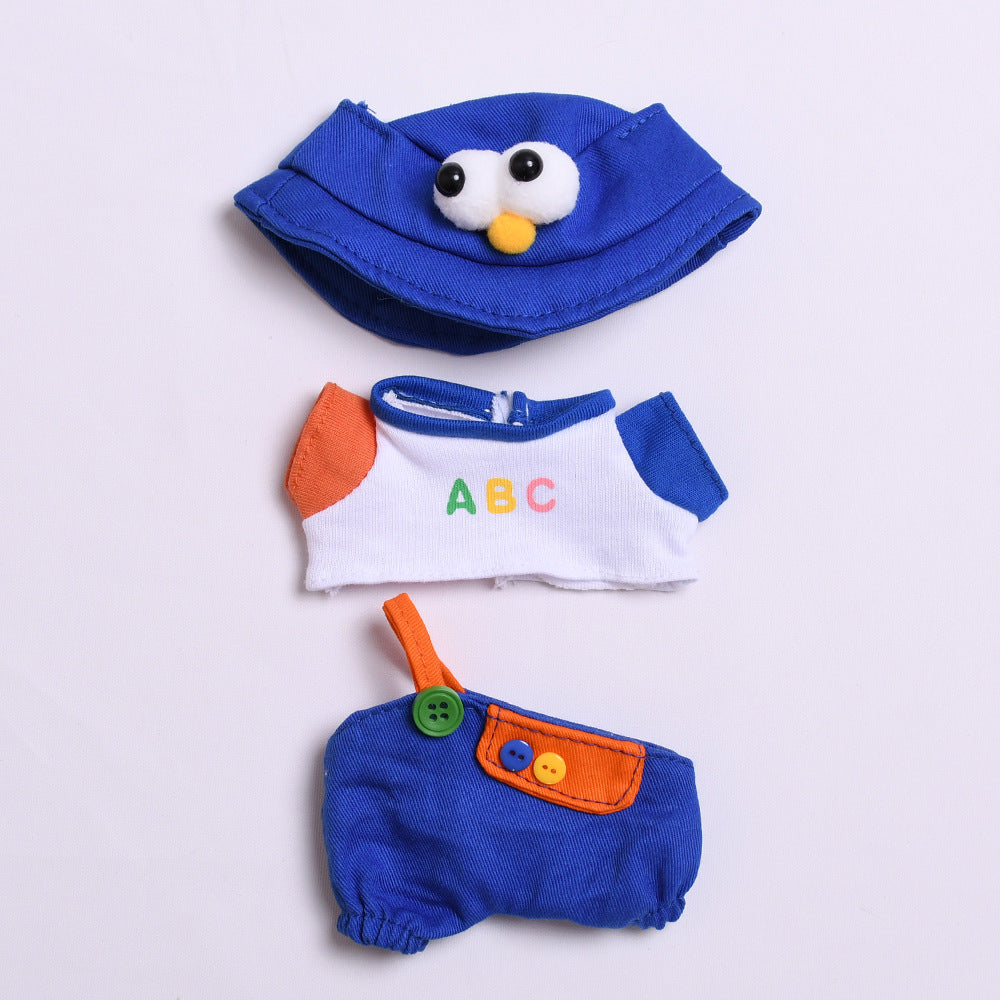 Handmade Labubu Outfit First and Second Generation Labubu Cloth Pendant Big Eyes Sesame Bird Strap Pants Set Vinyl Labubu Baby Clothes (not including dolls)
