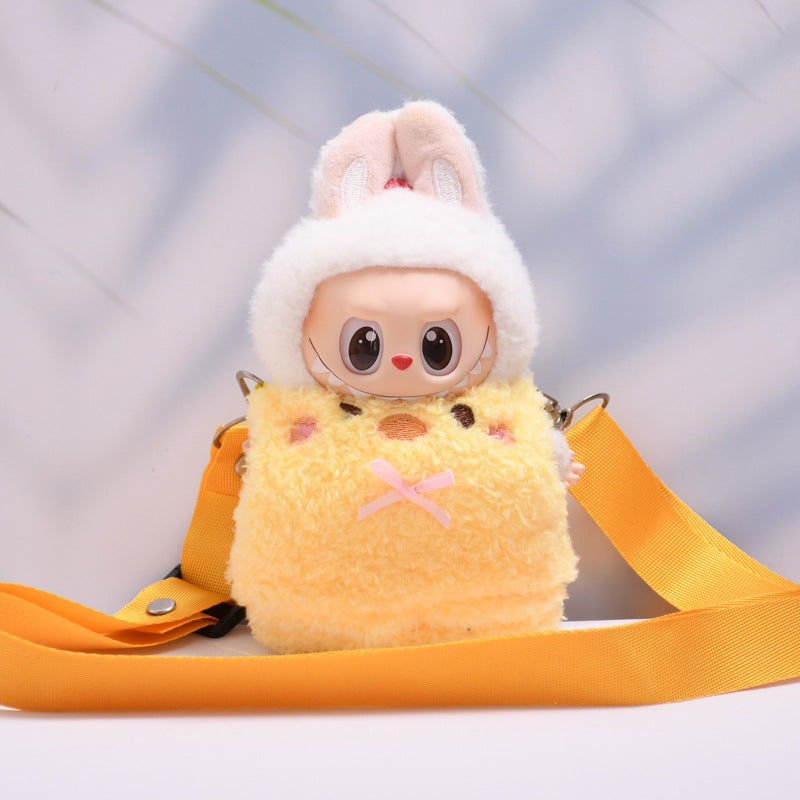 Handmade Labubu set can be paired with Labubu V1 Macaron and V2 seat pendants Labubu clothes small animals teddy bears crossbody bags Labubu doll clothing accessories (excluding dolls)