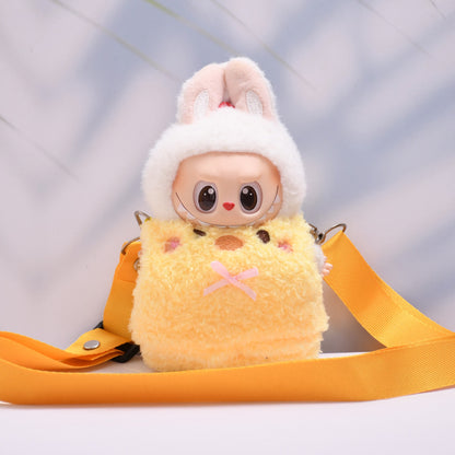 Handmade Labubu set can be paired with Labubu V1 Macaron and V2 seat pendants Labubu clothes small animals teddy bears crossbody bags Labubu doll clothing accessories (excluding dolls)