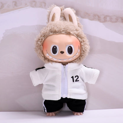 Handmade Labubu set can be paired with Labubu V1 Macaron and V2 seat sportswear set outerwear vinyl LABUBU baby clothes (excluding dolls)
