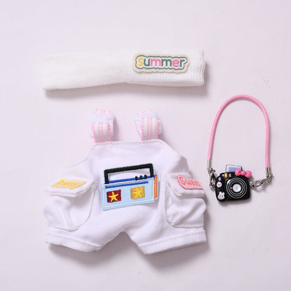 Handmade Labubu set can be paired with Labubu V1 Macaron and V2 seat radio strap pants set and can be worn as a substitute for children's clothing (excluding dolls)