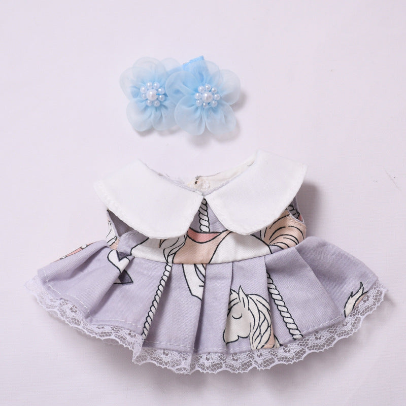 Handmade Labubu set can be paired with Labubu V1 Macaron and V2 seats with a ponytail purple dress set and Labubu doll outfit (excluding dolls)