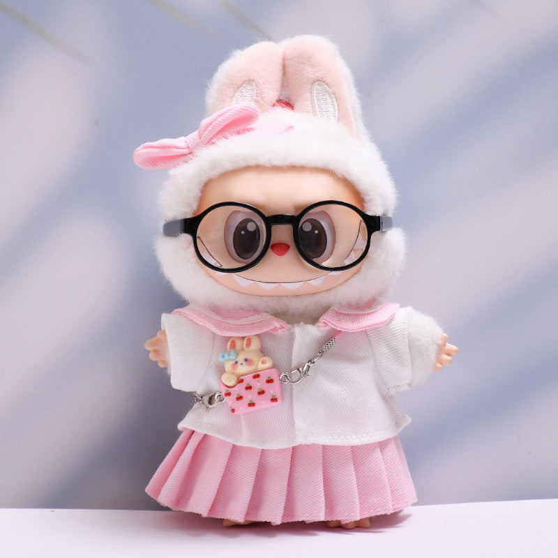 Handmade Labubu set can be paired with Labubu V1 Macaron and V2 seats Sailor JK skirt set Labubu doll clothing replacement (excluding dolls)