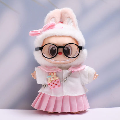 Handmade Labubu set can be paired with Labubu V1 Macaron and V2 seats Sailor JK skirt set Labubu doll clothing replacement (excluding dolls)