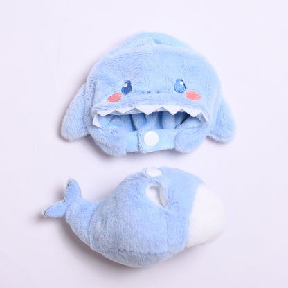 Handmade Labubu Outfit First and Second Generation Pendant Labubu Shark Cross Dressing Labubu for Baby Clothes (not including dolls)