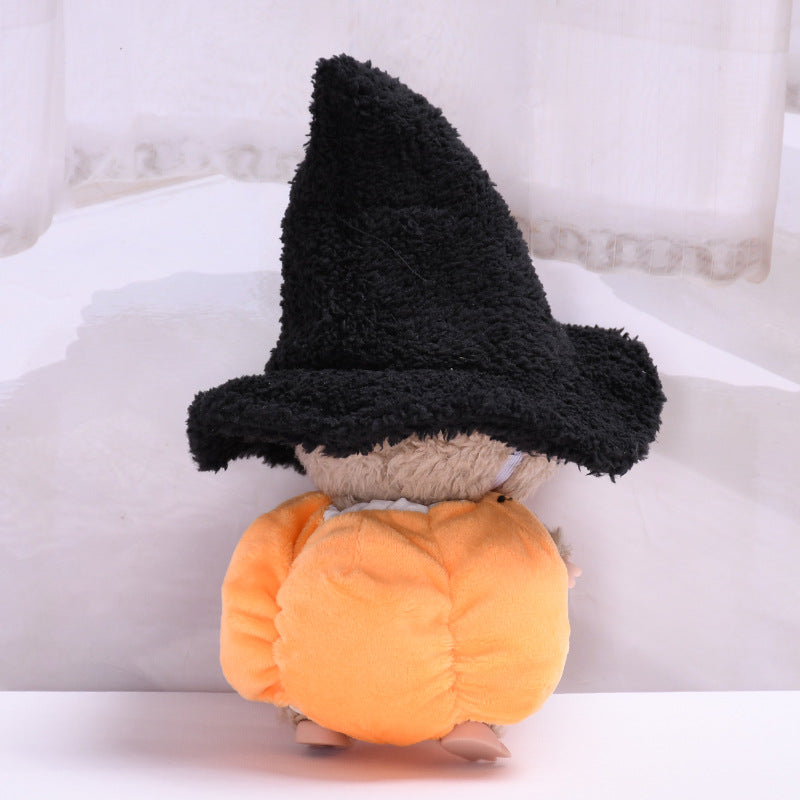 Handmade Labubu Outfit 17cm First and Second Generation Labubu Cloth Pendant Halloween Pumpkin Clothes Black Hat Baby Clothes Vinyl Dolls (not including dolls)
