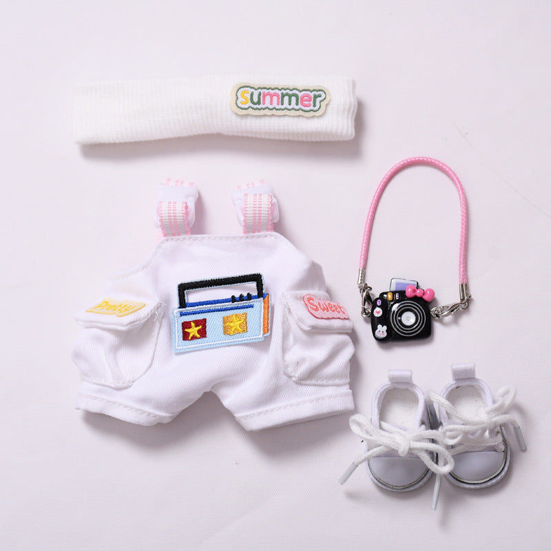 Handmade Labubu set can be paired with Labubu V1 Macaron and V2 seat radio strap pants set and can be worn as a substitute for children's clothing (excluding dolls)