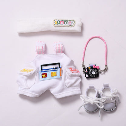 Handmade Labubu set can be paired with Labubu V1 Macaron and V2 seat radio strap pants set and can be worn as a substitute for children's clothing (excluding dolls)