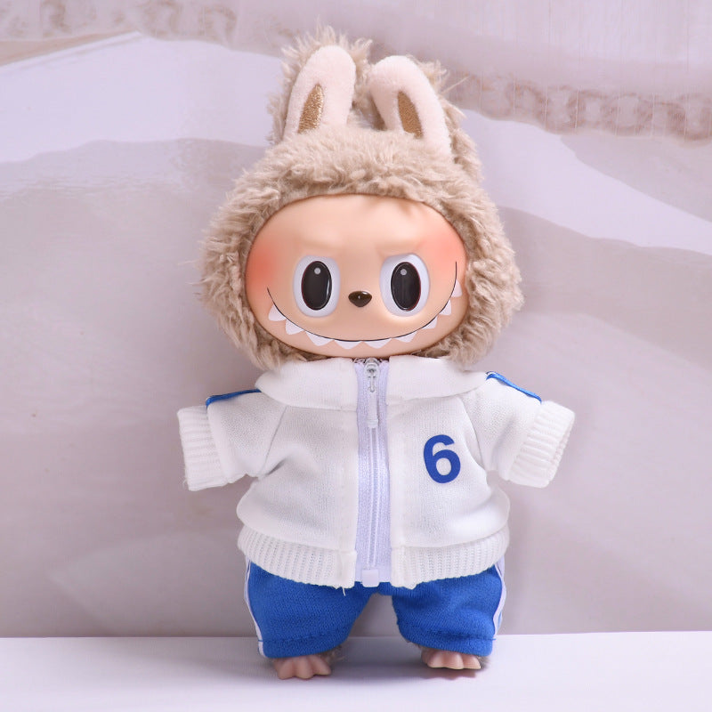 Handmade Labubu set can be paired with Labubu V1 Macaron and V2 seat sportswear set outerwear vinyl LABUBU baby clothes (excluding dolls)