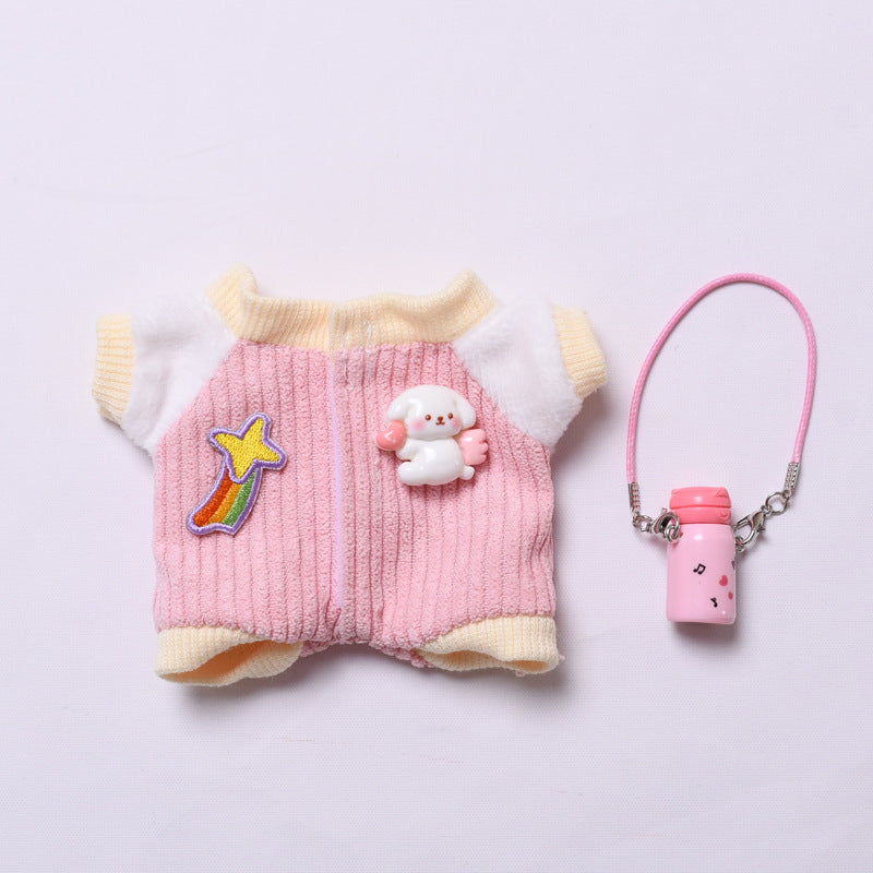 Handmade Labubu set can be paired with Labubu V1 Macaron and V2 seats climbing clothes water bottle set and plush baby clothes (excluding dolls)