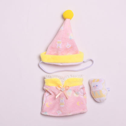 Handmade Labubu Outfit First and Second Generation Pendants Labubu Cloth Clothes Bear Pajama Set Labubu Cute Baby Clothes (not including dolls)