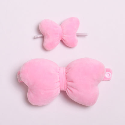 Handmade Labubu Outfit Mary Cat Big Bow Pair Cute Baby Dress Replacement (not including dolls)