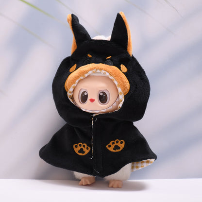 Handmade Labubu set can be paired with Labubu V1 Macaron and V2 seats featuring a Durbin cape and Labubu doll outfit (excluding dolls)