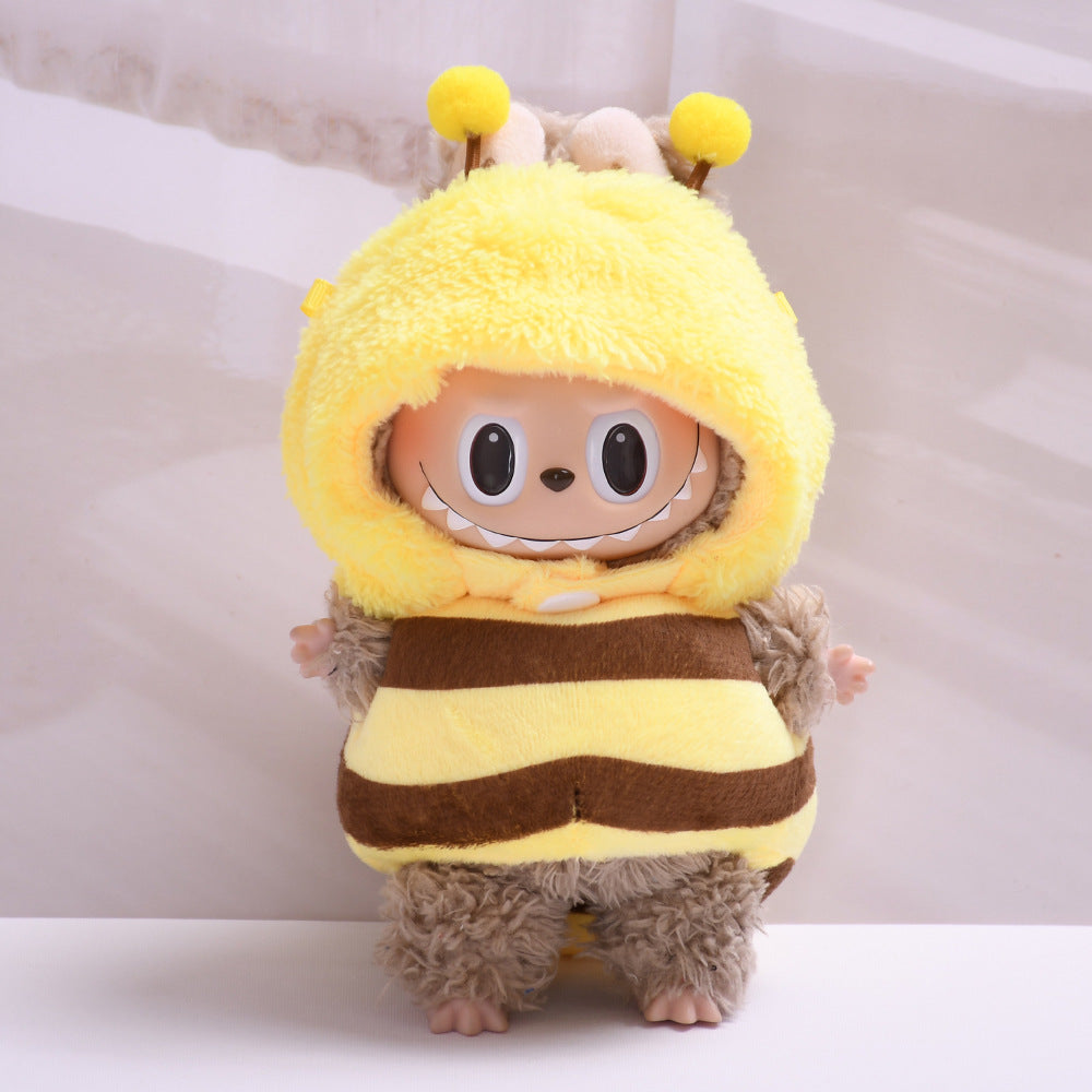 Handmade Labubu Outfit First and Second Generation Pendant Labubu Bee Dress Up Labubu Dress for Baby (not including dolls)