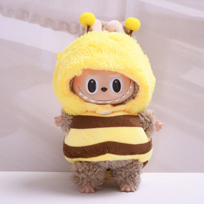 Handmade Labubu Outfit First and Second Generation Pendant Labubu Bee Dress Up Labubu Dress for Baby (not including dolls)