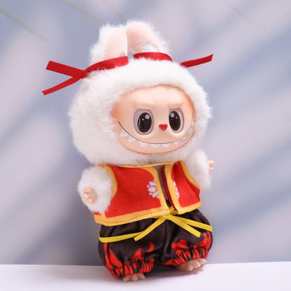 Handmade Labubu set can be paired with Labubu V1 Macaron and V2 seats Nezha vest Qiankun circle set Labubu doll clothing replacement (excluding dolls)
