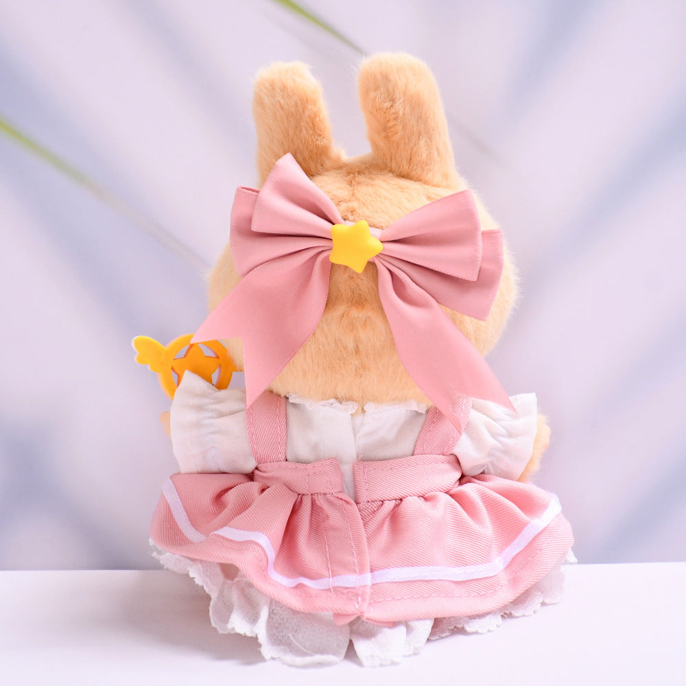 Handmade Labubu Outfit Second Generation Blind Box Pendant Sitting Party Labubu Clothes Magic Sakura Skirt Labubu Baby Clothes (not including dolls)