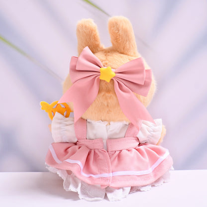 Handmade Labubu Outfit Second Generation Blind Box Pendant Sitting Party Labubu Clothes Magic Sakura Skirt Labubu Baby Clothes (not including dolls)