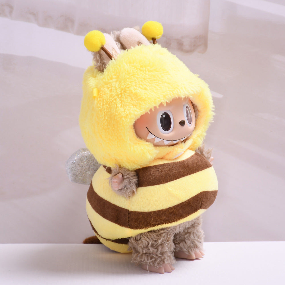 Handmade Labubu Outfit First and Second Generation Pendant Labubu Bee Dress Up Labubu Dress for Baby (not including dolls)