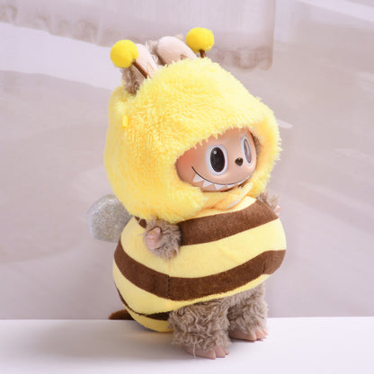 Handmade Labubu Outfit First and Second Generation Pendant Labubu Bee Dress Up Labubu Dress for Baby (not including dolls)