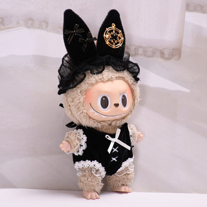 Handmade Labubu Outfit 17cm blind box pendant Labubu clothes fashionable bunny girl Labubu doll clothes cute (not including dolls)