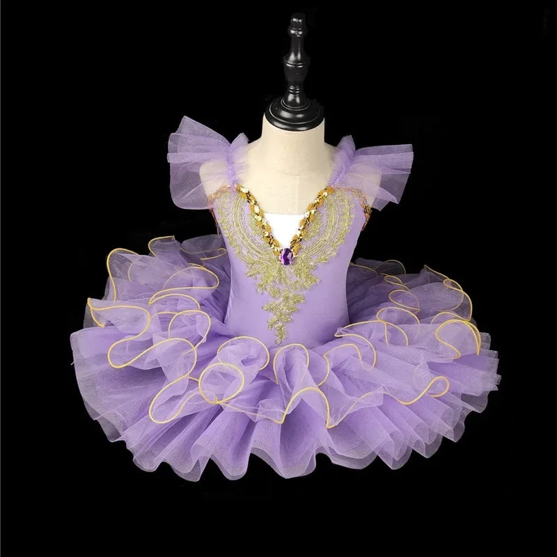 AERBA DRESS Wedding Flower Girl Dress Children's Day Tutu Dress Girl Mesh Fashion Ballet Dance Princess Kids Clothes Stage Casual Summer Girls Dresses