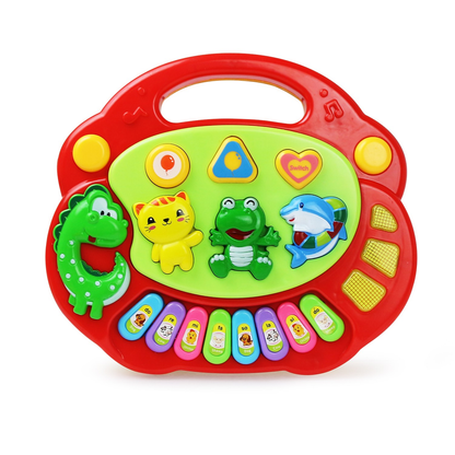 Aerba Children's Toys Kids Cartoon Piano Keyboard Game with Flashing Light Music Animal Sounds Baby Instrument Music Toys Educational Toys Kids Gifts