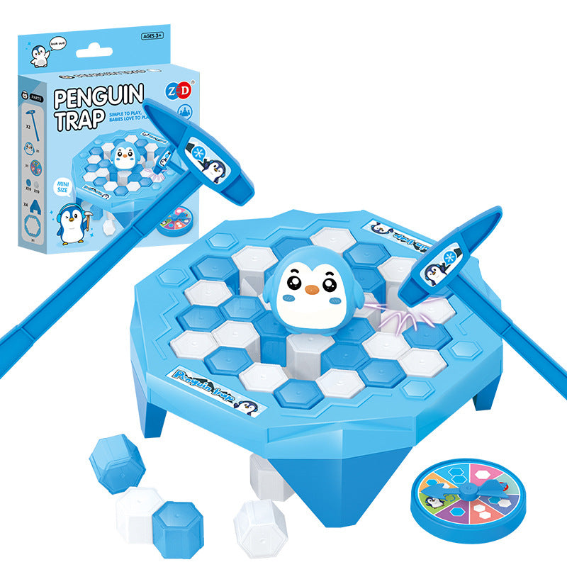 Aerba Ice Breaker Game Save Penguin On Ice Block Parent-child Interactive Board Game Toy Penguin Trap Activate Game Children's Gifts