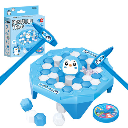 Aerba Ice Breaker Game Save Penguin On Ice Block Parent-child Interactive Board Game Toy Penguin Trap Activate Game Children's Gifts