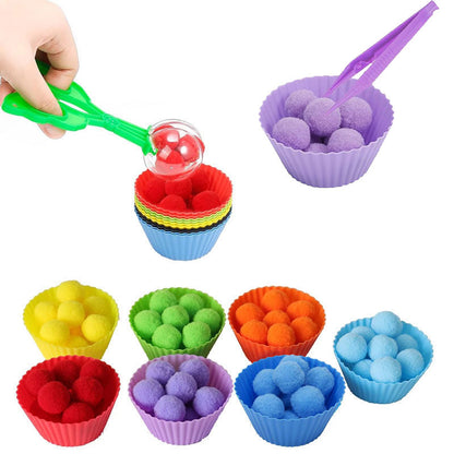 Aerba Counting Montessori Toys for Boys Girls Toddler Preschool Learning Activities Sensory Gifts Kids Fine Motor Skill Toy