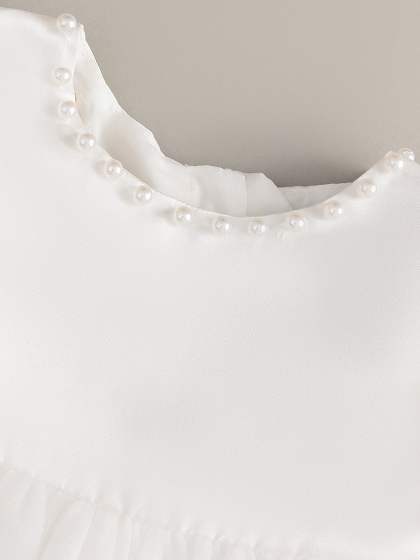 AERBA DRESS Wedding Flower Girl Dress Bow Tulle Dresses Beaded Pageant Birthday Satin New Design Baby Girls Elegant Flower Baby Prom Formal Princess Dress