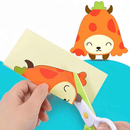 Aerba Children's Toys 100pcs Kids Cartoon Colorful Paper Cutting Toy Children DIY Handmade Origami Art Craft Set Baby Puzzle Learning Educational Toys