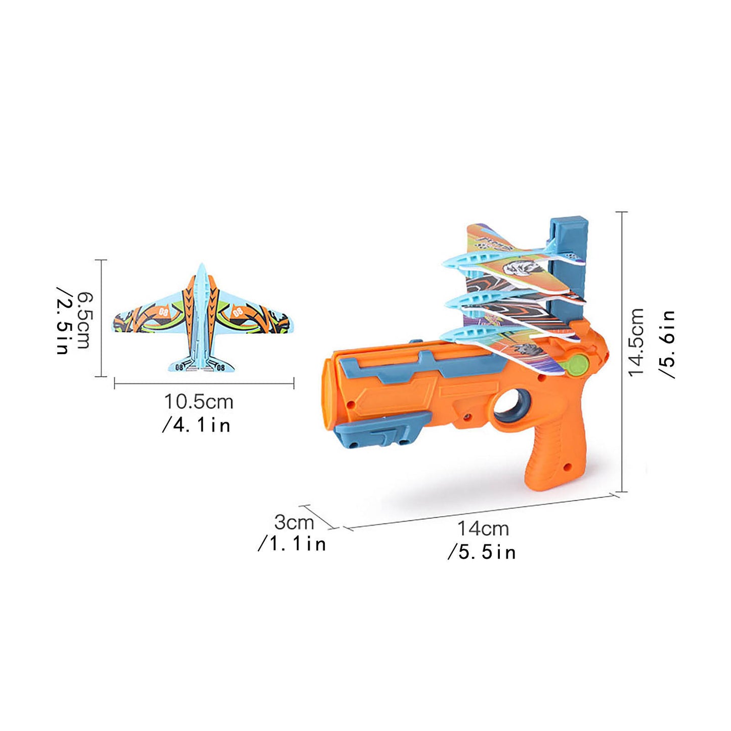 AERBA HOT SALE Children's Toys Airplane Launcher Bubble Catapult With 6 Small Plane Toy Funny Airplane Toys for Kids plane Catapult Gun Shooting Game Gift