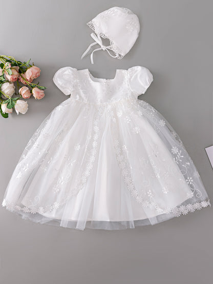 AERBA DRESS Wedding Flower Girl Dress Fashion Baby Girls Elegant Frock Kids Satin Birthday Party Long Dress Princess Dress