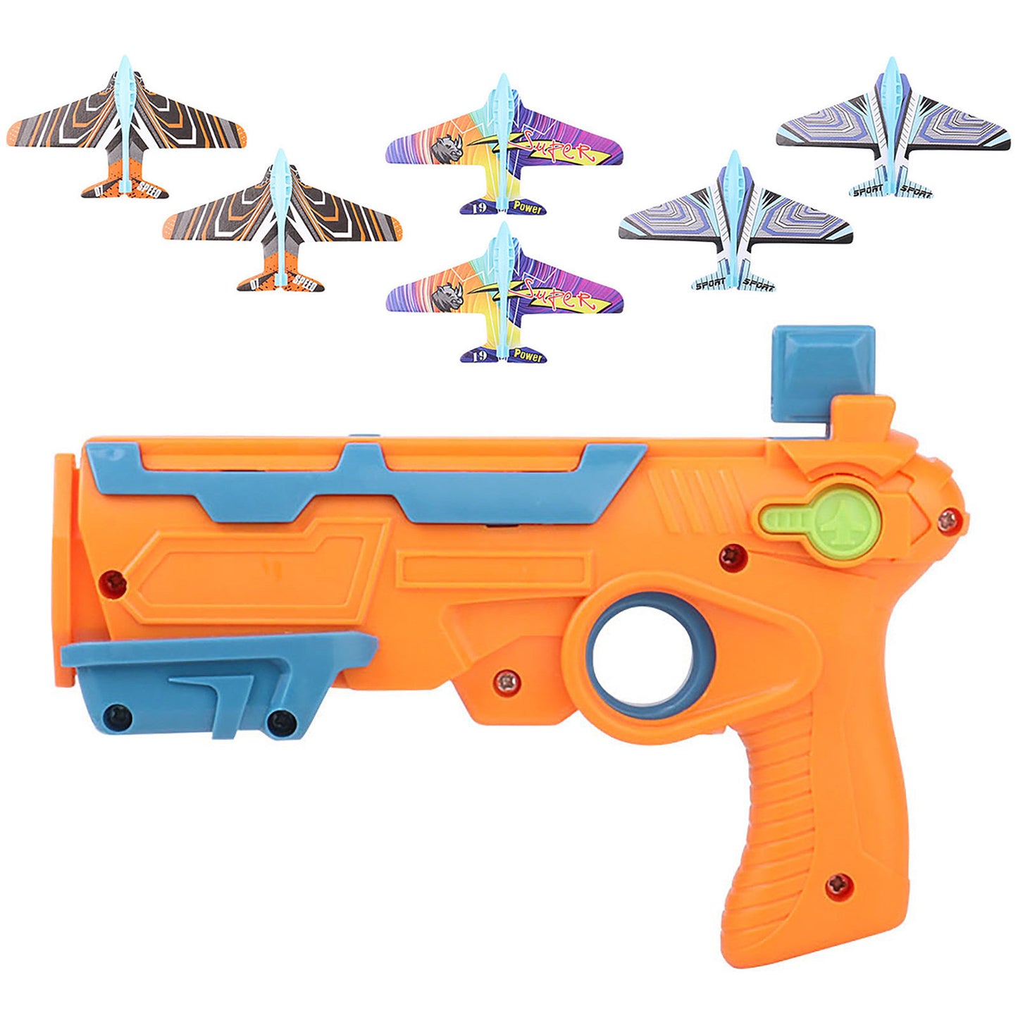AERBA HOT SALE Children's Toys Airplane Launcher Bubble Catapult With 6 Small Plane Toy Funny Airplane Toys for Kids plane Catapult Gun Shooting Game Gift