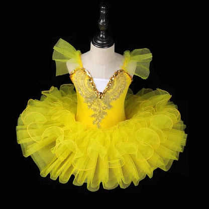 AERBA DRESS Wedding Flower Girl Dress Children's Day Tutu Dress Girl Mesh Fashion Ballet Dance Princess Kids Clothes Stage Casual Summer Girls Dresses