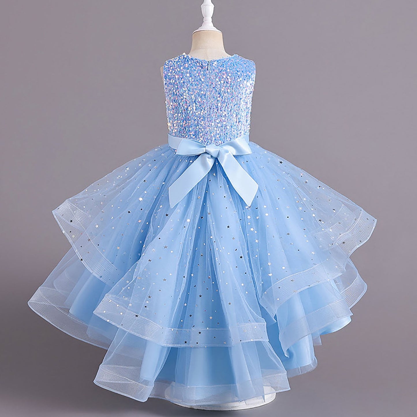 AERBA DRESS Wedding Flower Girl Dress Baby Girls Christmas New Year Dresses Flower Girl Dress Sequins Kids Birthday Dresses