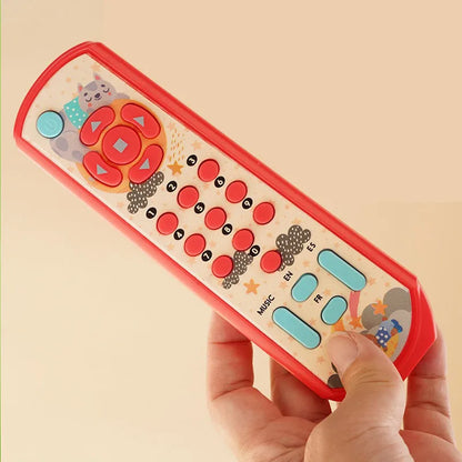 AERBA HOT SALE Baby Music TV Remote Control Montessori Early Educational Toys Multi-functional Numbers English Learning Toys Gift for Newborn