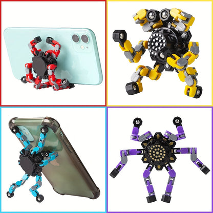 Aerba Children's Toys 4pcs Transformable Spinners for Kids Adults Boys Girls Fingertip Gyros for Kids Easter Basket Stuffers Christmas Gifts