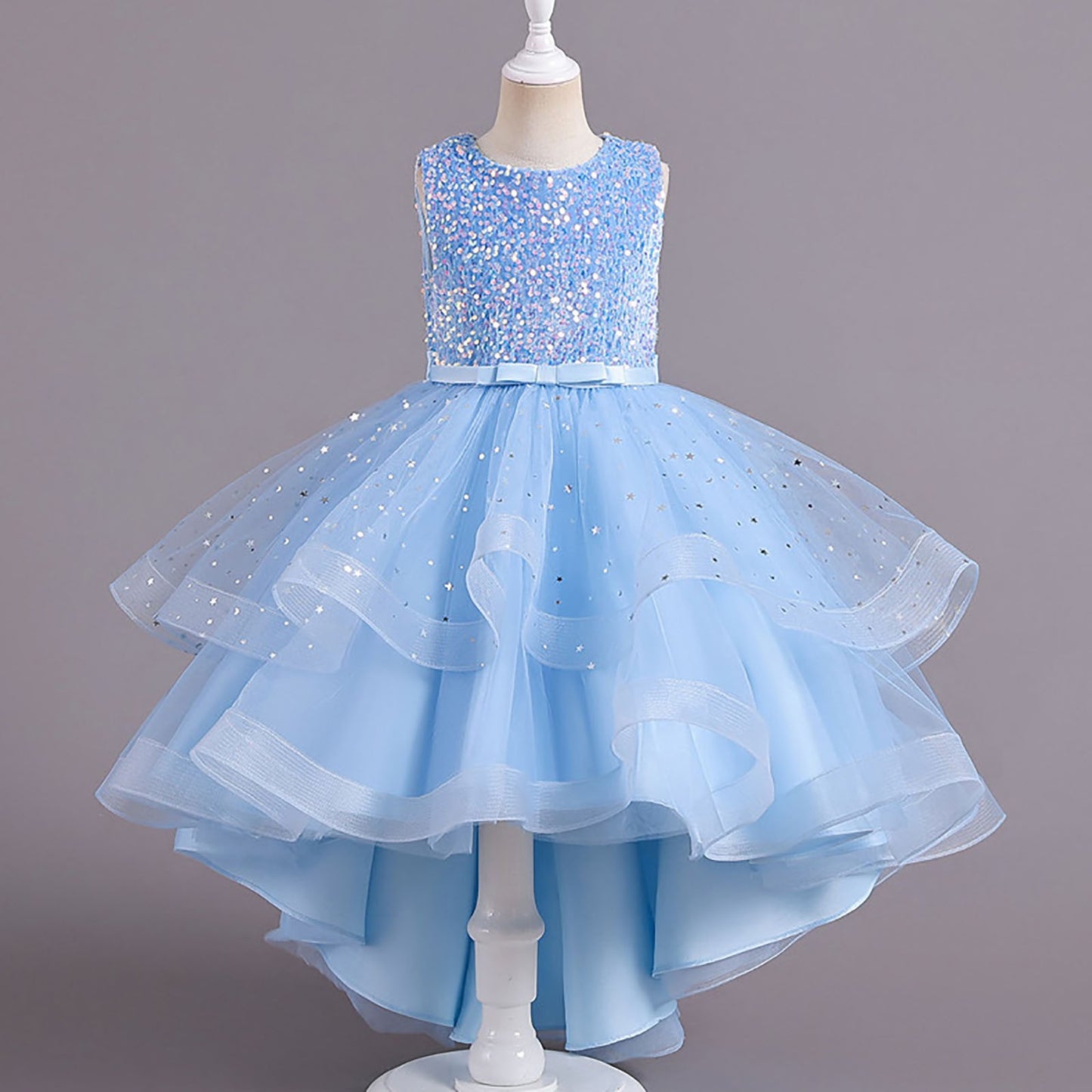 AERBA DRESS Wedding Flower Girl Dress Baby Girls Christmas New Year Dresses Flower Girl Dress Sequins Kids Birthday Dresses