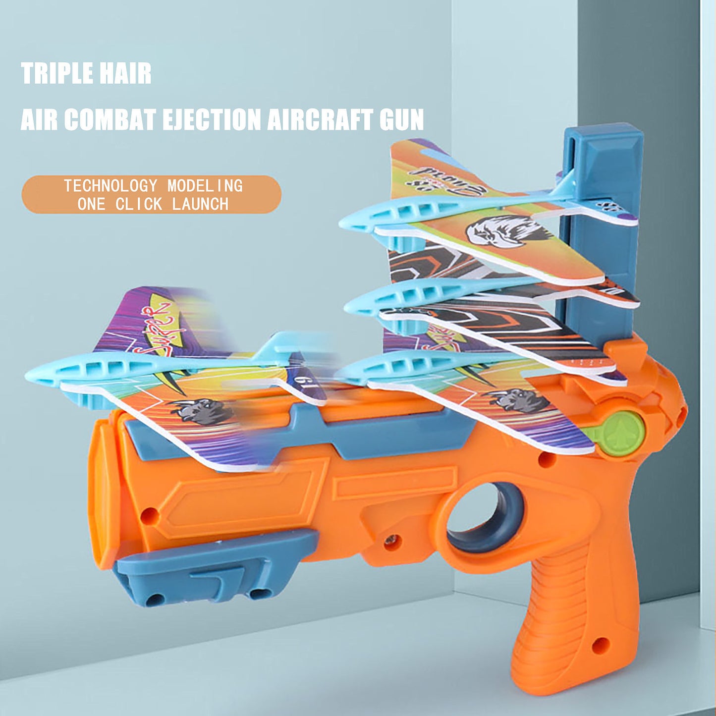 AERBA HOT SALE Children's Toys Airplane Launcher Bubble Catapult With 6 Small Plane Toy Funny Airplane Toys for Kids plane Catapult Gun Shooting Game Gift