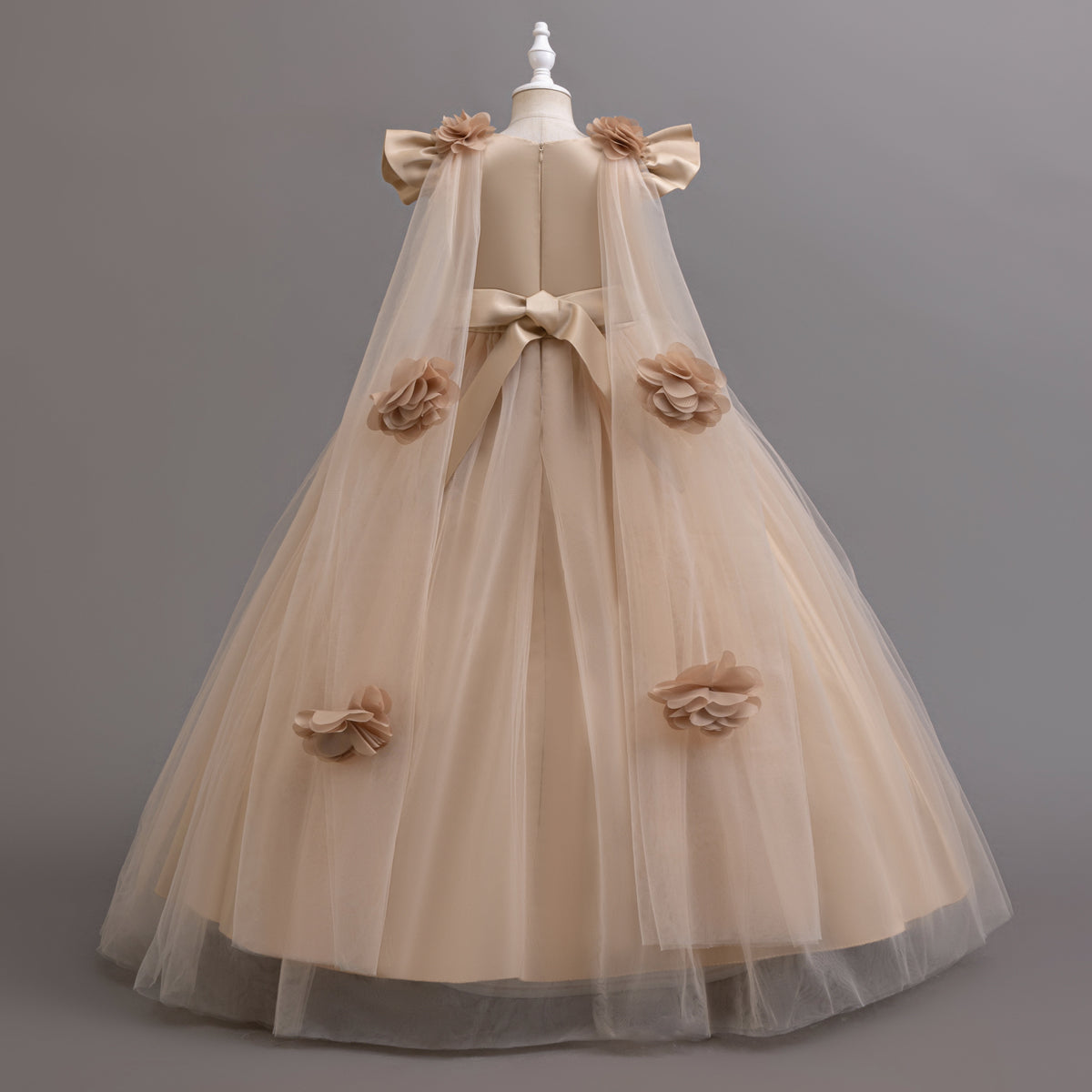 AERBA DRESS Wedding Flower Girl Dress Teen Long Bridesmaid Dresses Children Prom Gown Girl Party Dress Elegant Kids Communion Evening Clothes