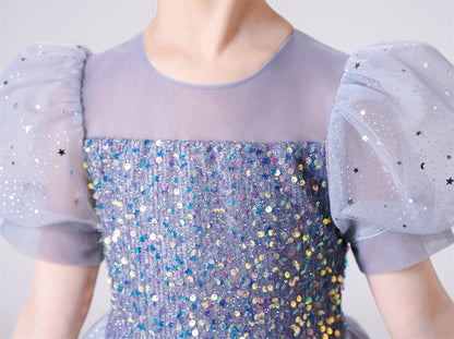 AERBA DRESS Wedding Flower Girl Dress Girl Birthday Party Christmas Dresses Children Girl Party Dresses Long Princess Dress