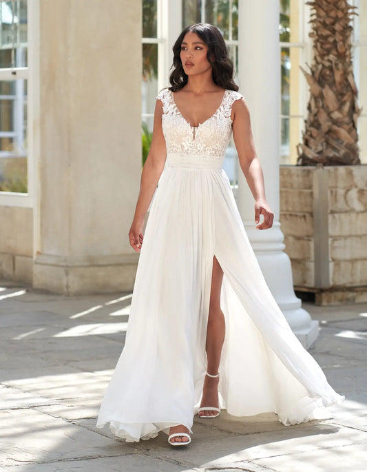 AerbaDress a grecian inspired slim a-line with split