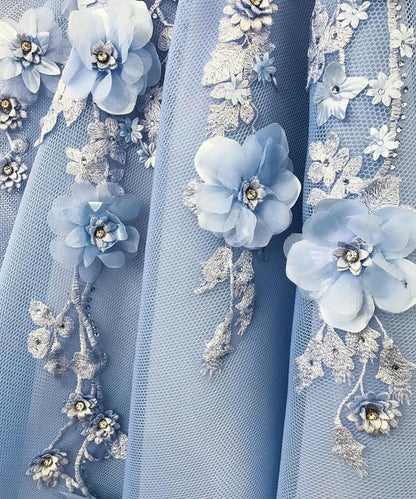A-Line Evening Gown Floral Dress Wedding Guest Quinceanera Floor Length Short Sleeve Off Shoulder Satin with Appliques Pure Color