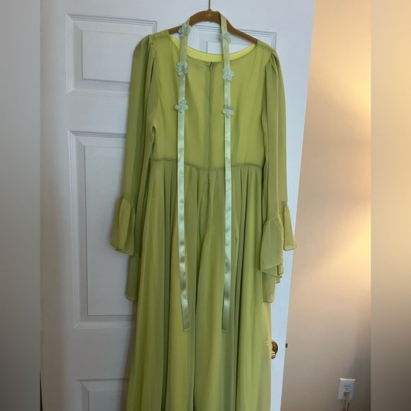 Sheath / Column Mother of the Bride Dress Wedding Guest Party Elegant Scoop Neck Floor Length Chiffon Long Sleeve with Pleats Crystals