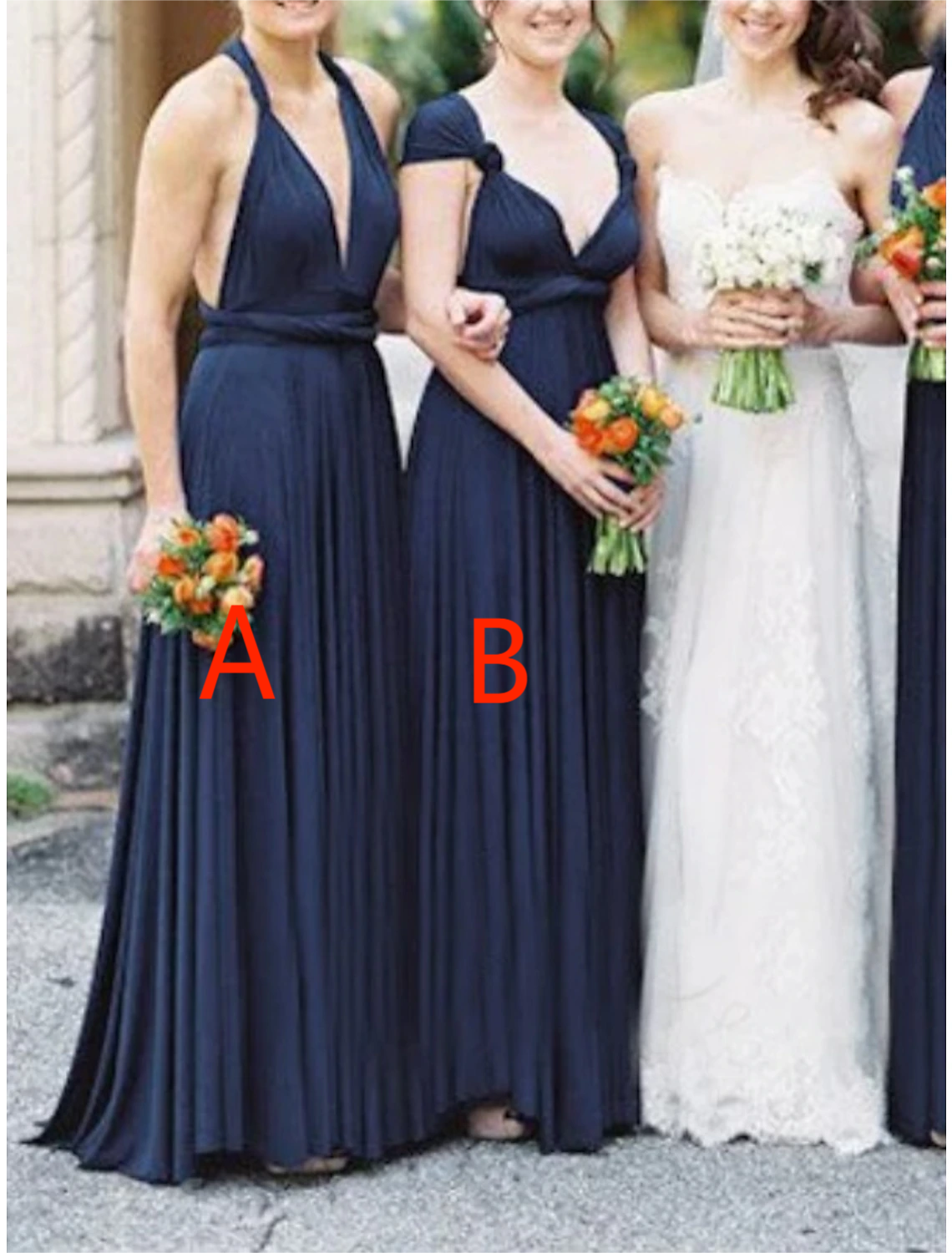 Sheath / Column Bridesmaid Dress V Neck Sleeveless Convertible Floor Length Spandex with Pleats