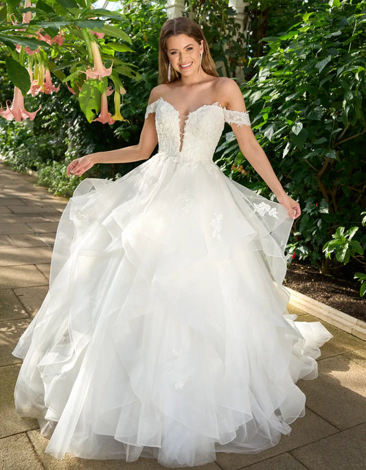 AerbaDress a fun and sparkling ruffled ballgown