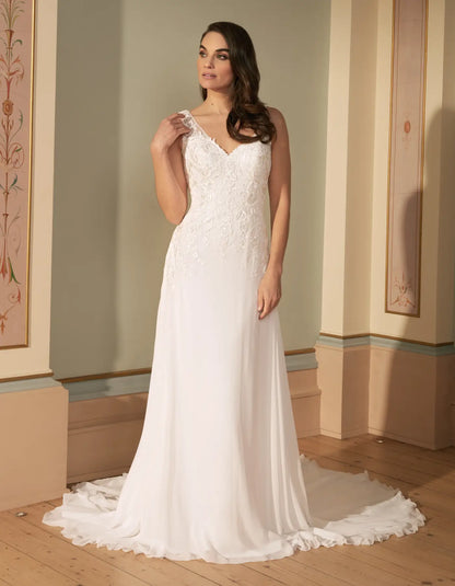 AerbaDress a lightweight lace a-line with striking cowl back Wedding Dresses