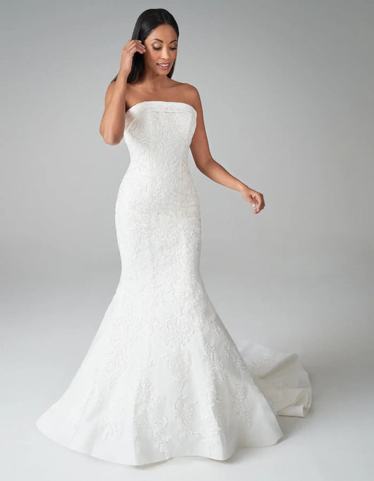 AerbaDress a strapless mermaid gown with cuffed neckline Wedding Dresses